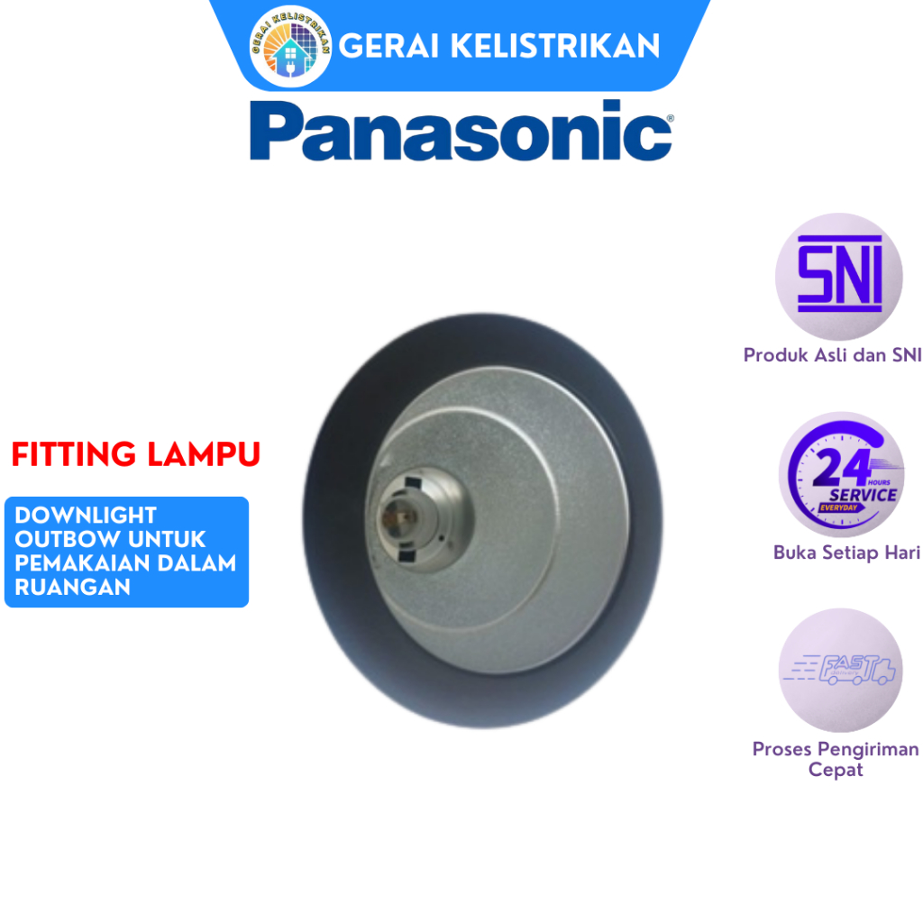 Lampu Tempel / Downlight Outbow Merk Panasonic