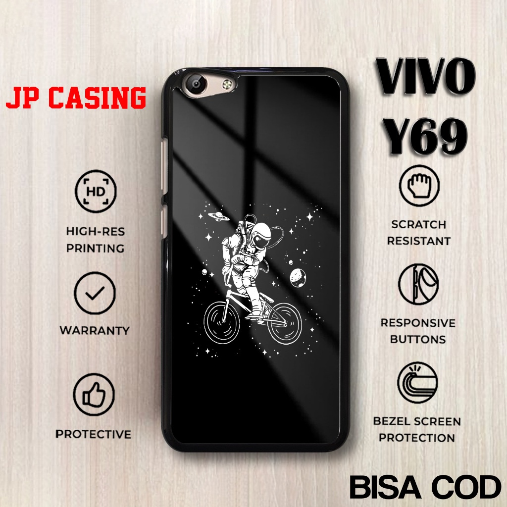 Case Vivo Y69 Terbaru - Casing Vivo Y69 - Motif Astronot cute - Softcase Vivo - Hardcase Premium Glo
