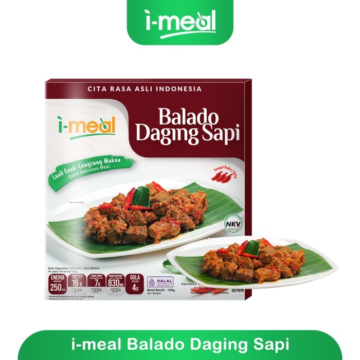 

i-meal Balado Daging Sapi 100g Halal BPOM