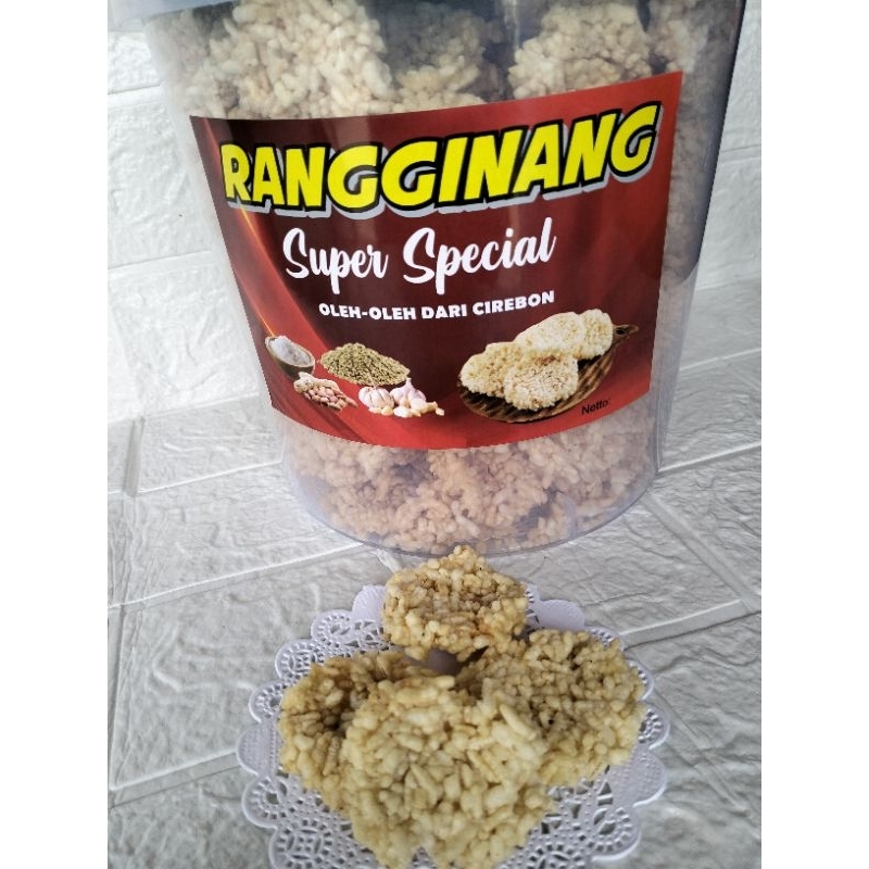 

Rangginang Khas Cirebon kemasan toples 5Liter nrtto.650grm