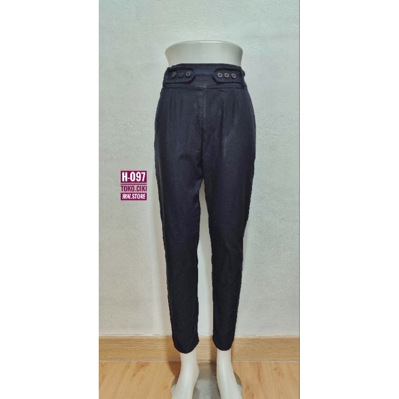 (H-097) PRELOVED CELANA PANJANG WANITA HITAM