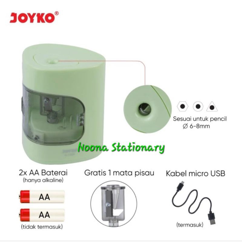 

Electric Sharpener Serutan Elektrik Joyko A-158E