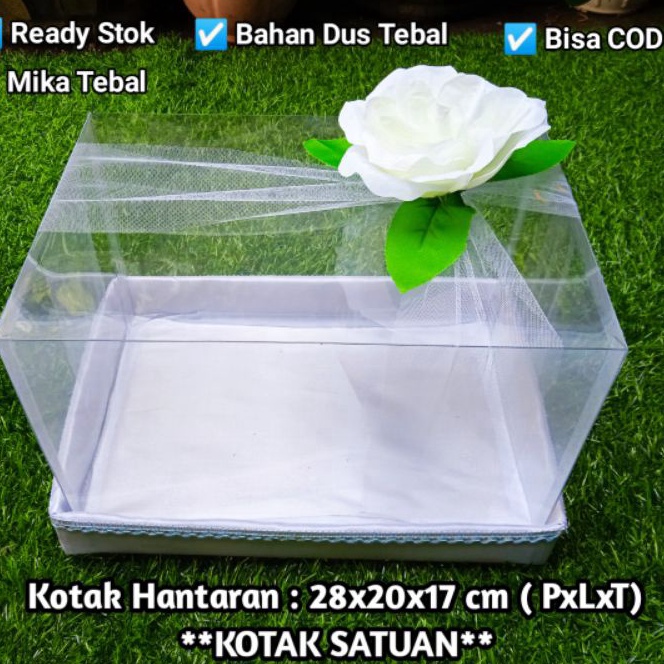 

KP8 Kotak Seserahan hantaran Satuan uk 28x2x17 hiasan bunga artificial untuk box pernikahan tunangan bingkisan hampers