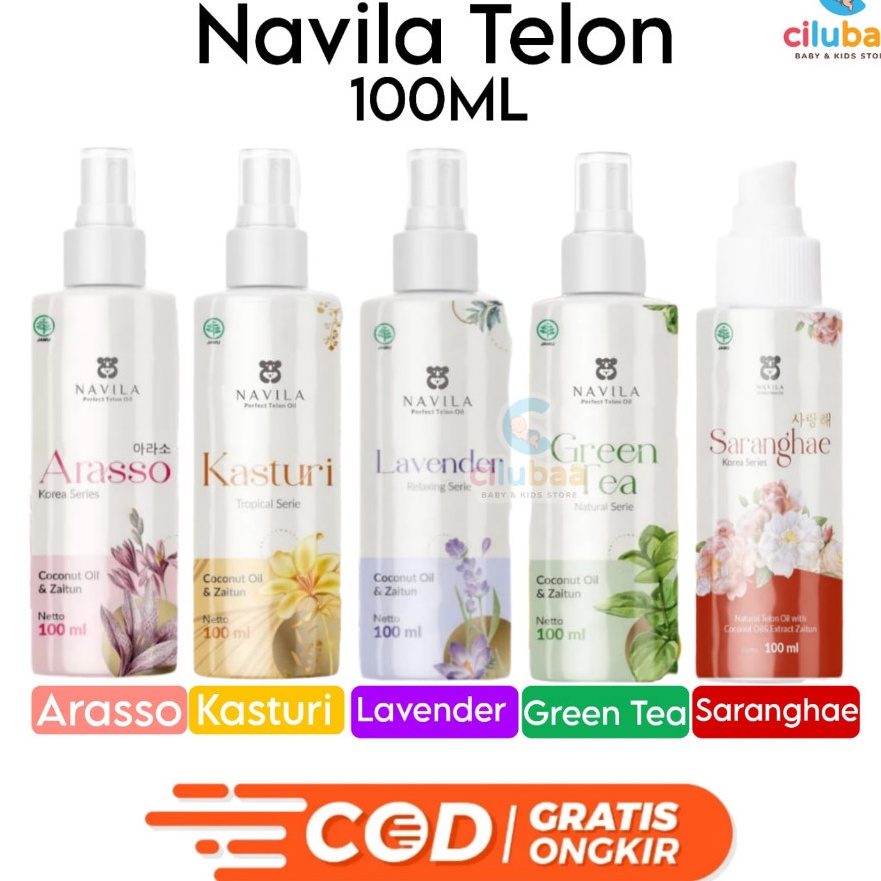 

KI3 NAVILA Minyak Telon Oil Baby 1ml Varian Wangi Minyak telon Parfum Misk Thaharah Original 1