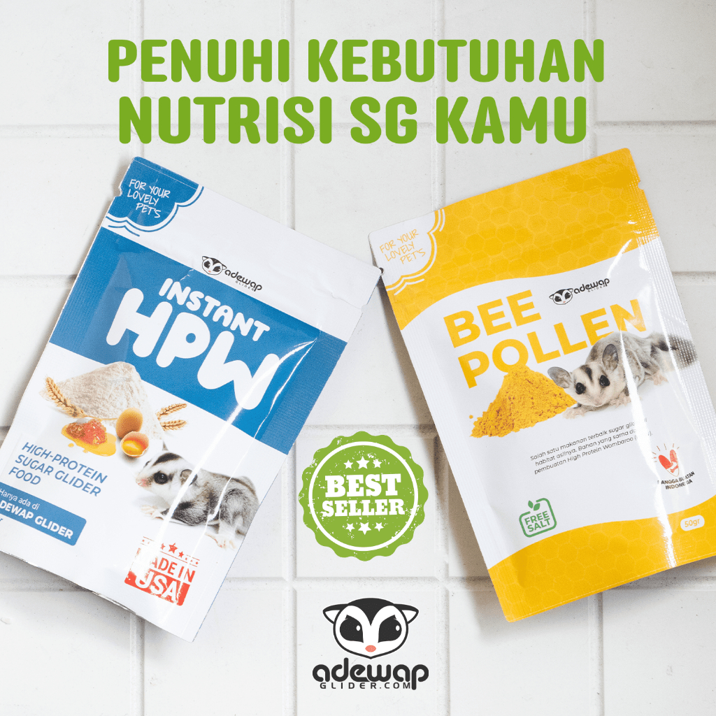 ADEWAP GLIDER Paket Hemat 2 Nutrisi Protein Wajib Sugar Glider