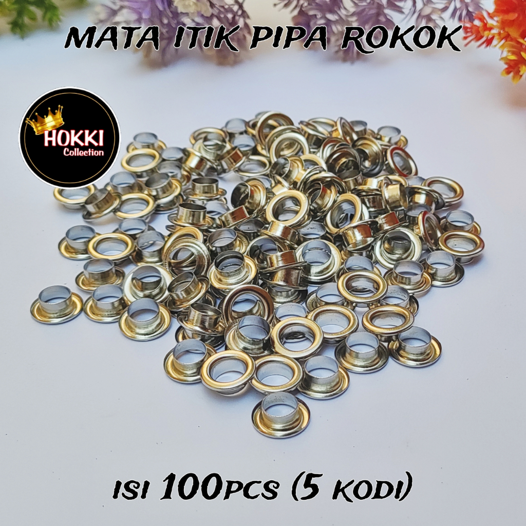ring mata itik pipa rokok once cangklong isi 100 pcs 5 kodi