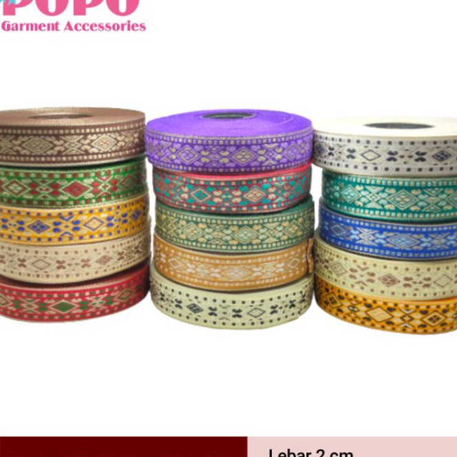 

KP8 PITARENDA INDIA ETNIK NOD24 LEBAR 2 CM