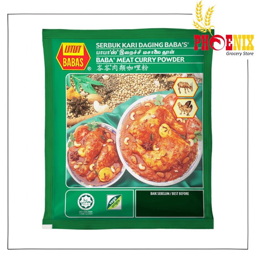 

Babas Bumbu kari daging (250 Gram) / Fish Powder / Chili Powder (250 Gram) - cabe bubuk / curry bubuk