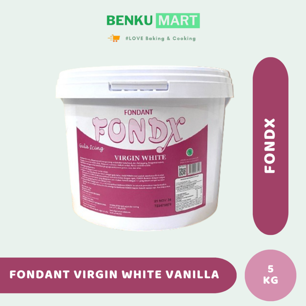 

Fondx Fondant Virgin White Vanilla 5 kg HALAL
