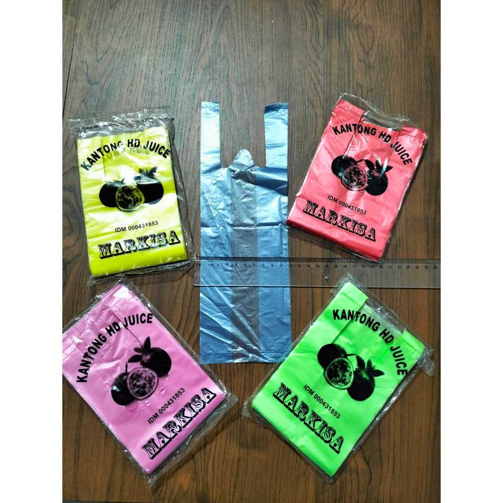Kantong Plastik Gelas HD 1 Cup WARNA 10 X 30 cm Markisa ICUP - HD ICUP WARNA