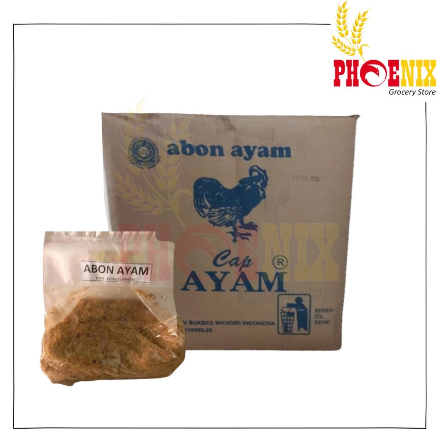 

Cap 2 Ayam Abon Ayam 1 dus isi 8pcs @500gr