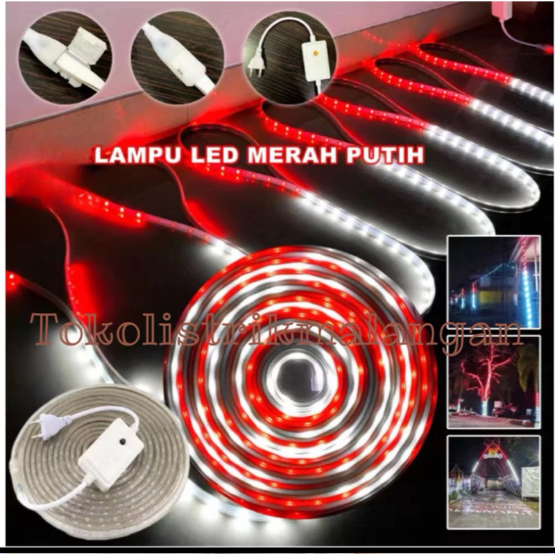 LED STRIP MERAH PUTIH/LED STRIP 17 AGUSTUS MERAH PUTIH/LAMPU MERAH PUTIH