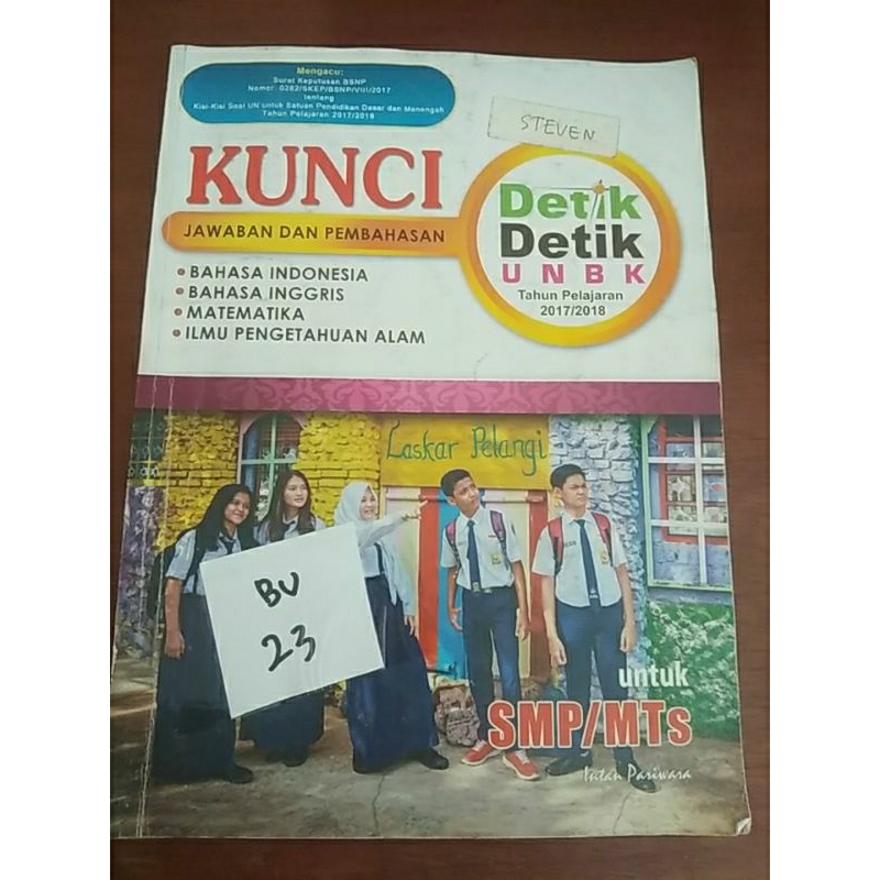 

DETIK-DETIK UNBK TAHUN PELAJARAN 2017/2018 UNTUK SMP/MTS (BU23)