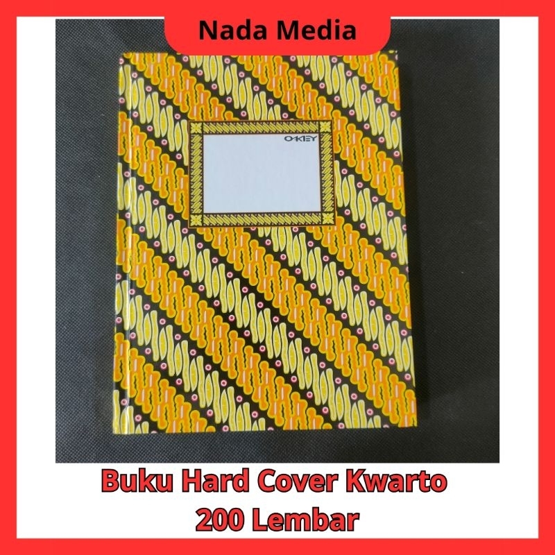 

Buku Tulis Hard Cover Kwarto Okey 200 Lembar