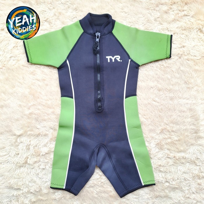 BAJU RENANG TEBAL ANAK COWOK TYR KIDS NEOPRENE SWIMWEAR SWIMSUIT WETSUIT THERMAL BODY WARMER SIZE 5 