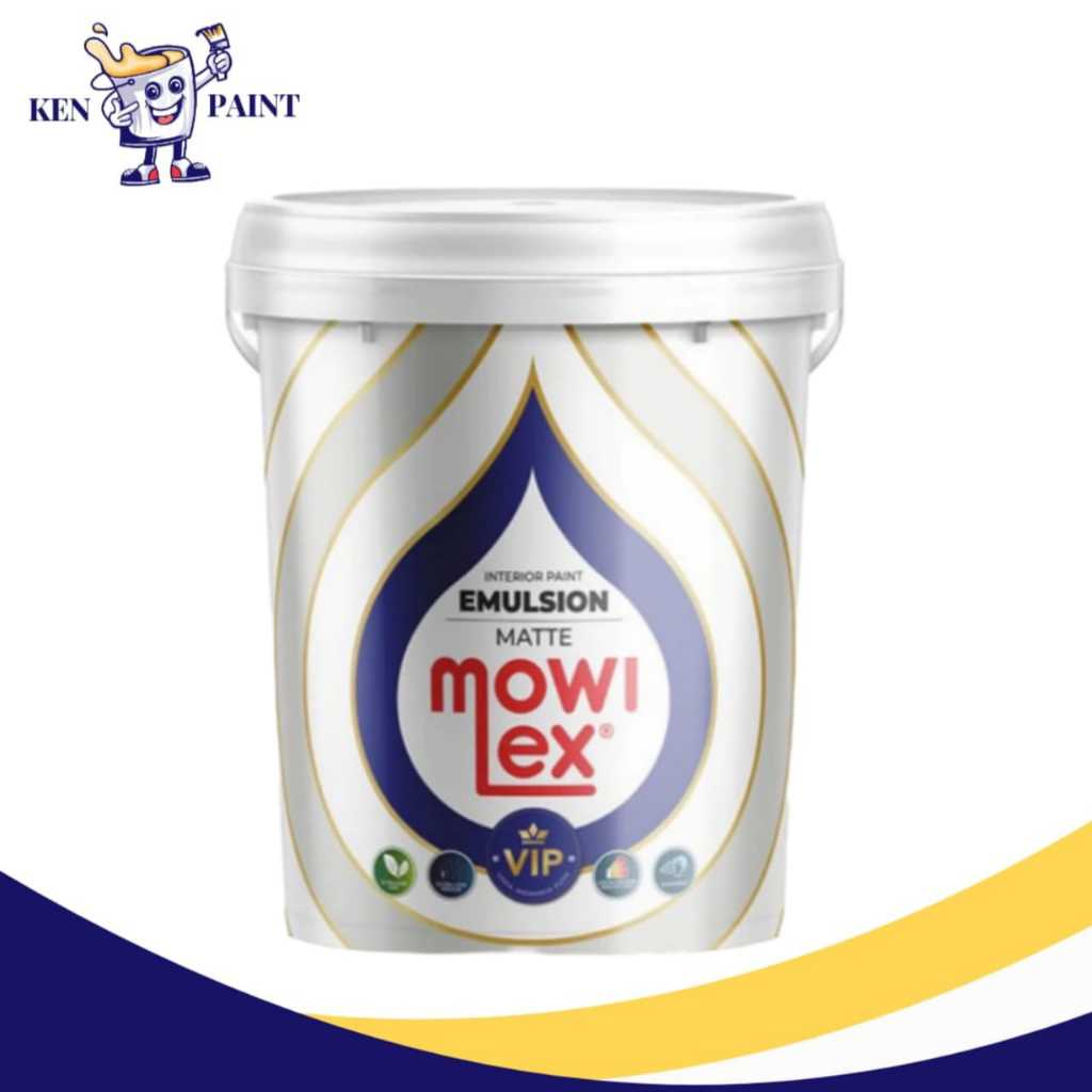 Mowilex Emulsion VIP Neutral Color Cat Tembok 20 Liter (White Variant)