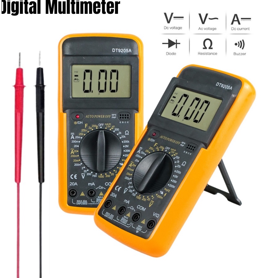 Digital Multimeter - DT9205A RICHMETERS Pocket Size Digital Multimeter Multitester Multimeter / Pock
