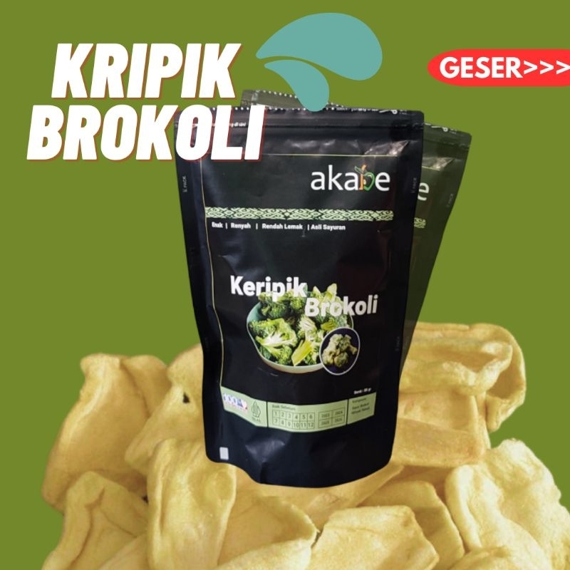 

Kripik brokoli 85 gram enak renyah sehat rendah lemak