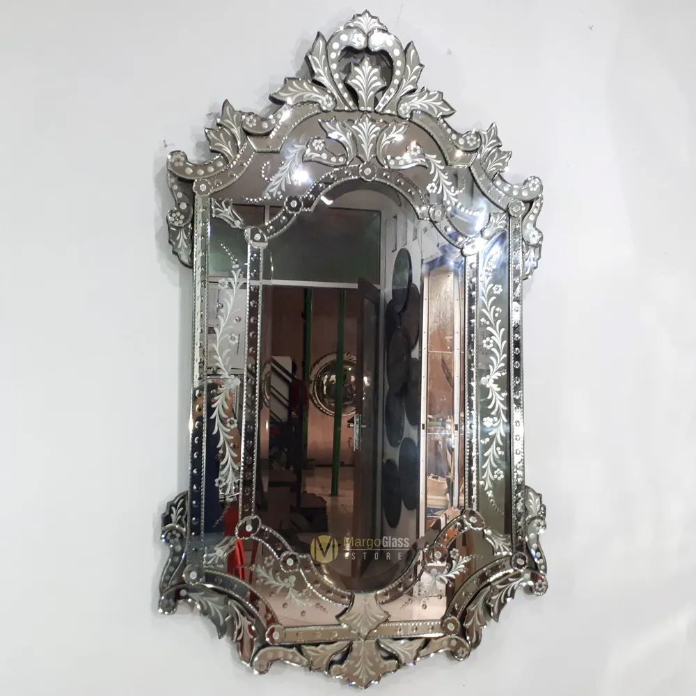 Cermin dekorasi dinding gantung ukir aesthetic dekorasi ruang tamu