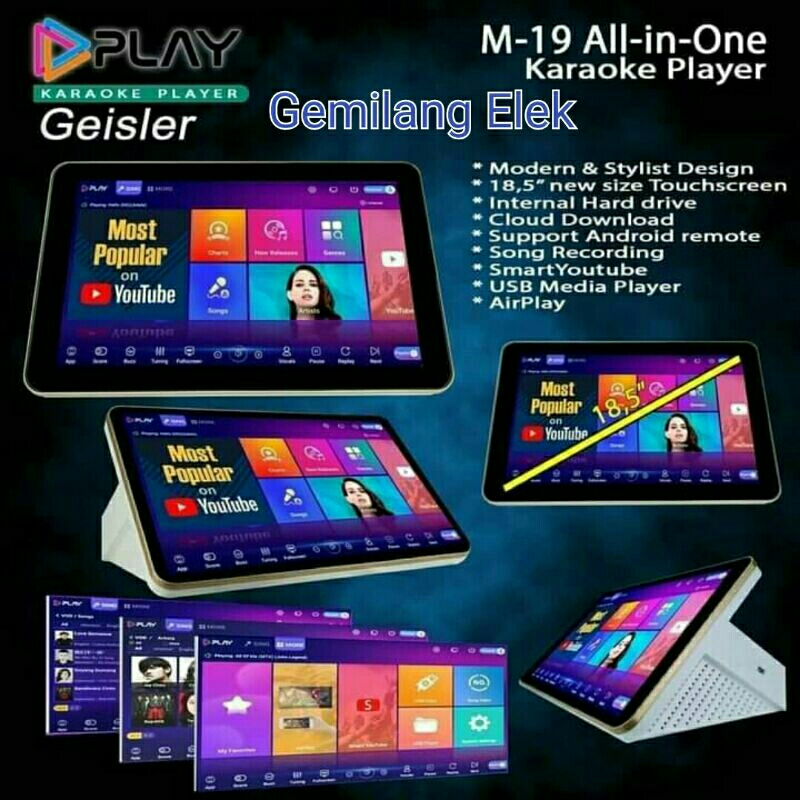 Mesin Karaoke GEISLER M 19 All in One 4 TB