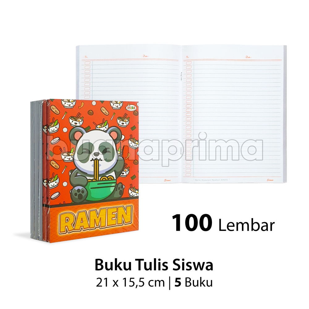 

Buku Tulis Pendek SISWA 100 Lembar isi 5 Buku Notebook Catatan Sekolah Tebal A5 Kwarto