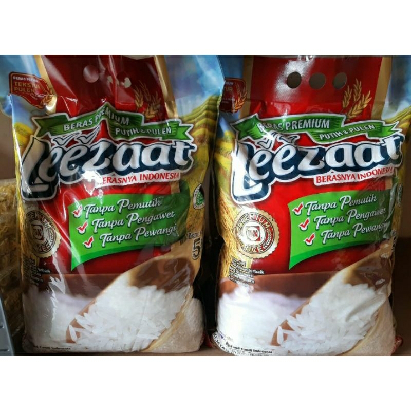 

beras premium putih pulen lezaat 5kg