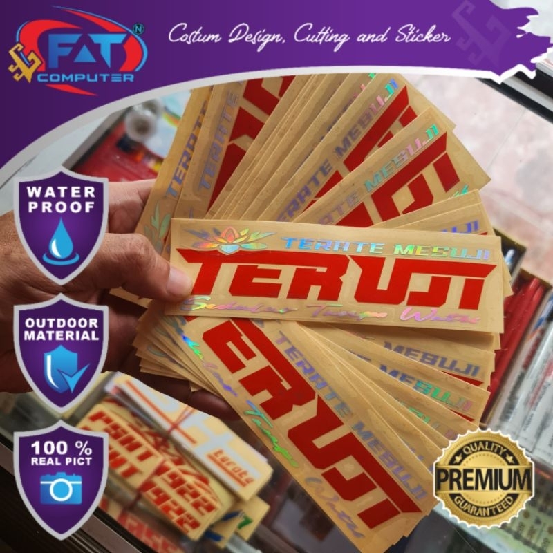 

Stiker Terate Mesuji " TERUJI " PSHT 1922 Bahan Hologram Kombinasi Reflektif Terbaru