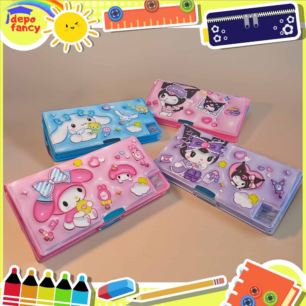 

Kotak Pensil Magnet 2 Sisi GP-65091 / Pencil Case / Tepak Pensil / Boks Pensil / Box Pen