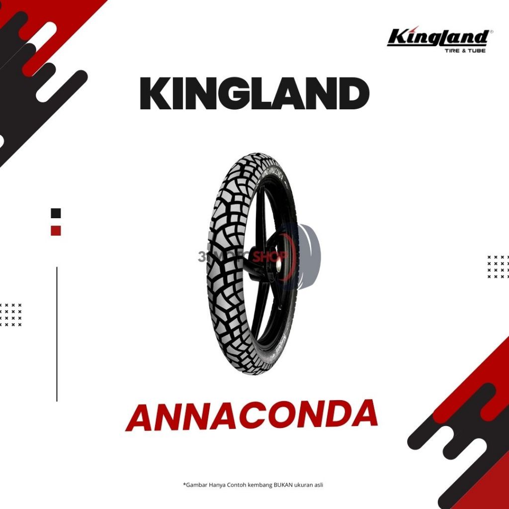 FREE PENTIL Ban Motor Matic Tubeless Kingland Annaconca Ring 14 80 90 100 120 / 90 90 80 80 Ban Luar