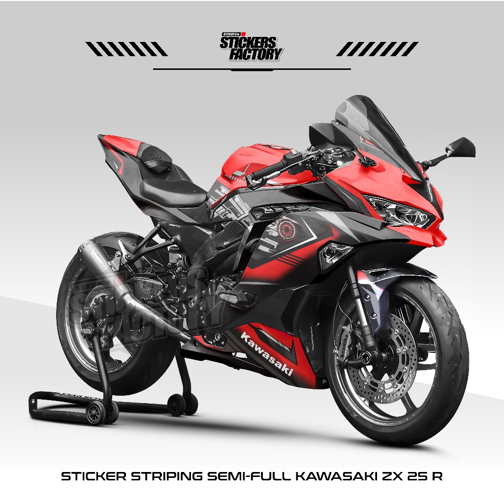 STICKER STRIPING SEMIFULL KAWASAKI NINJA ZX25R / DECAL ZX25R / STIKER MOTOR ZX25 VARIASI / ZX25 / 1