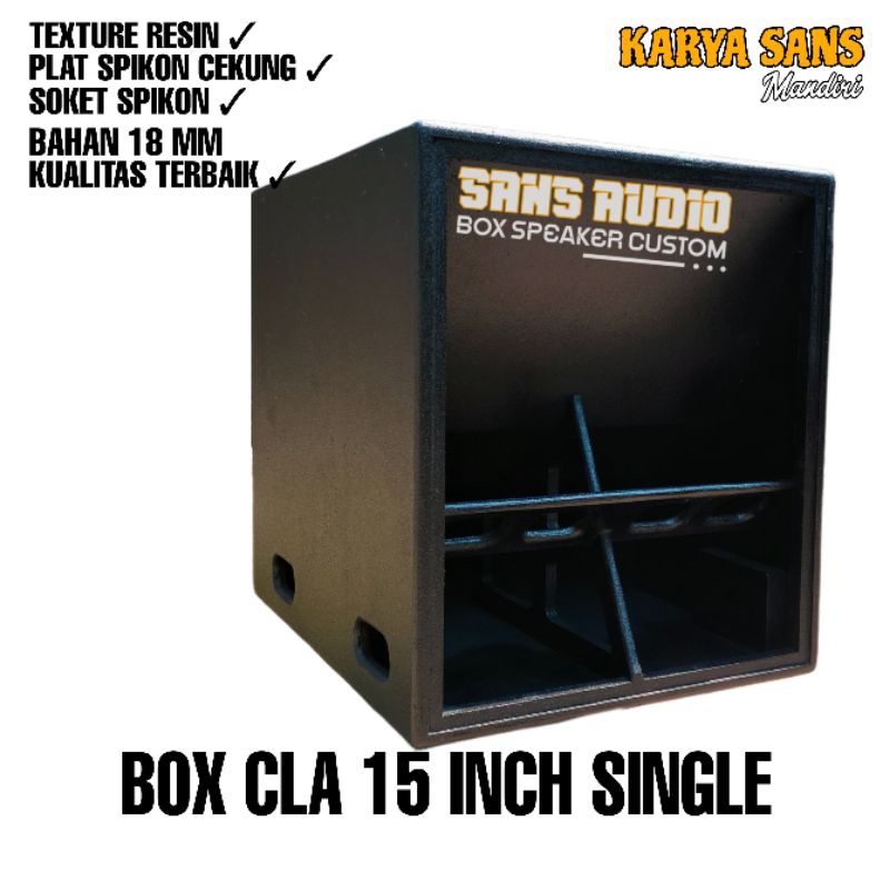 Box speaker cla 15 inch single finishing