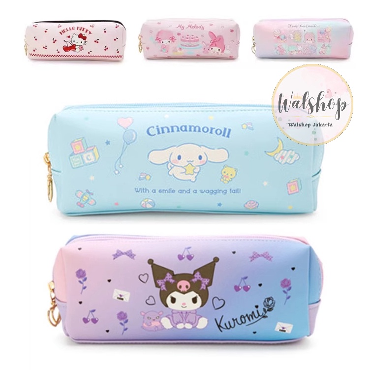 

KODE W7J4 Walshop Tempat Pensil 2 Resleting Premium Sanrio Melody Cinnamoroll Kuromi Twin Stars TP2