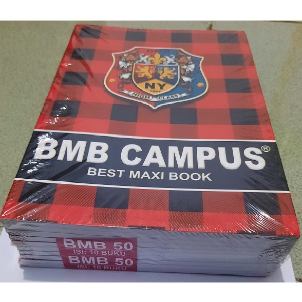 

Buku Tulis BMB BMC Campus 5 lembar 1 Pack 1 Buku KODE N6U1