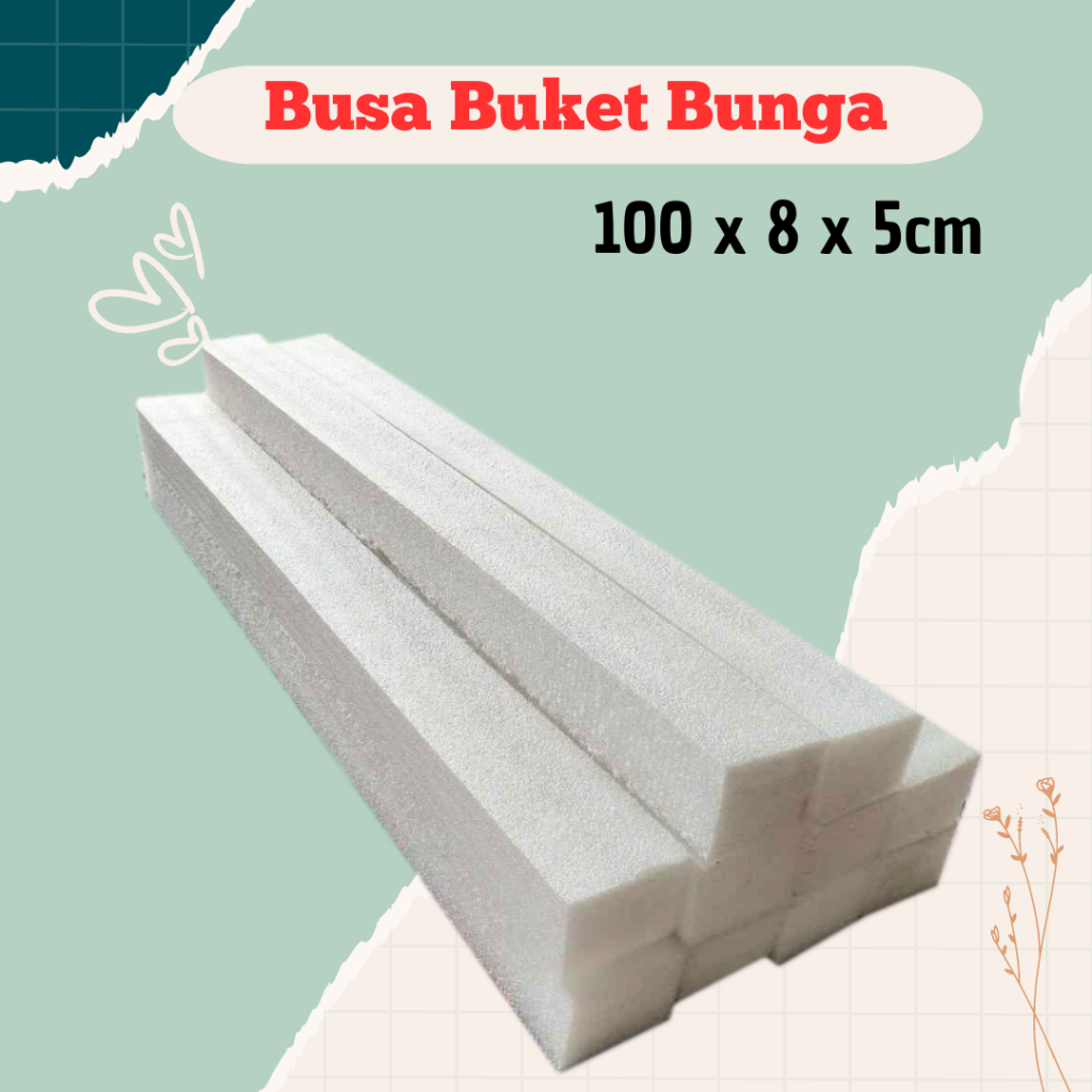 Foam Busa bunga Putih / Oasis busa bunga kering Busa dekorasi pelminan backdrop