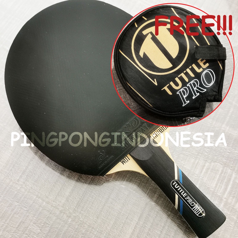 KODE J92I Tuttle PRO W1 Carbon SetRakitan Bet Bat Pingpong Tenis Meja OFF W1