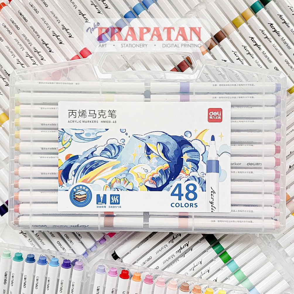

Deli Acrylic Marker Set HM1848 Warna Spidol Akrilik KODE D7S3