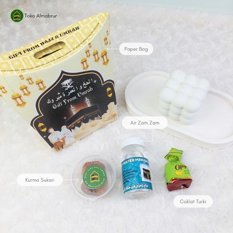 

PAKET MINI Oleh oleh Hampers Bingkisan Haji dan Umroh Murah