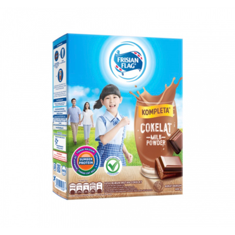 

Frisian flag kompleta susu bubuk cokelat box 400g