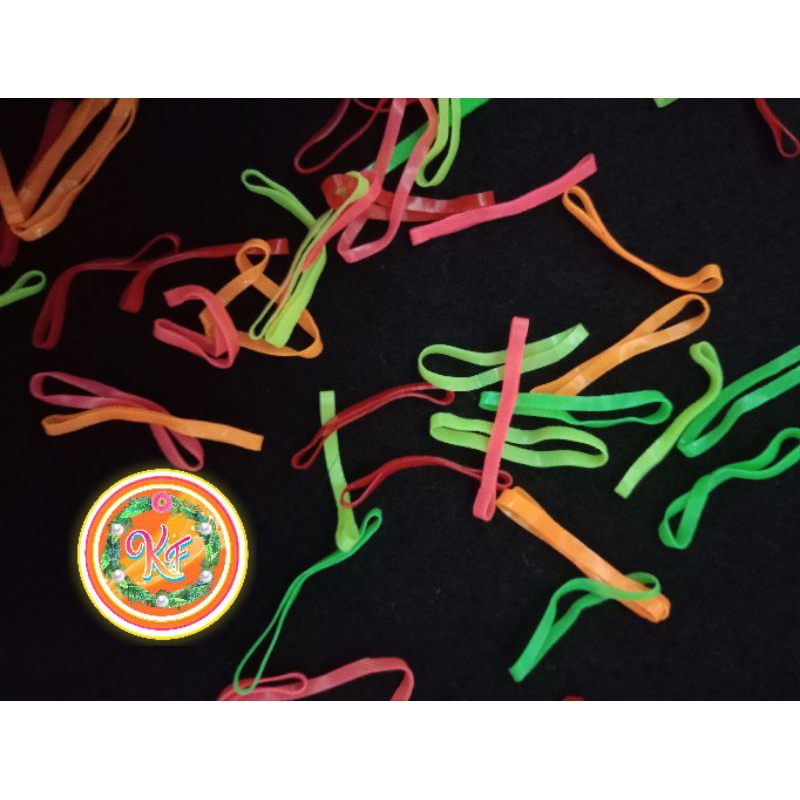 karet jepang warna-warni karet rambut anak warna-warni