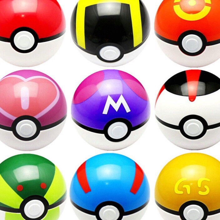 KI3 Pokeball Premium 5cm BONUS isi figure mini pokemon  sticker