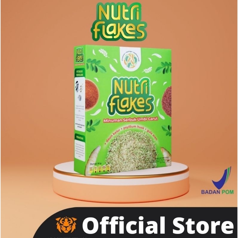 

NUTRIFLAKES Sereal Umbi Garut Terapi Solusi Asam Lambung Magh Gerd