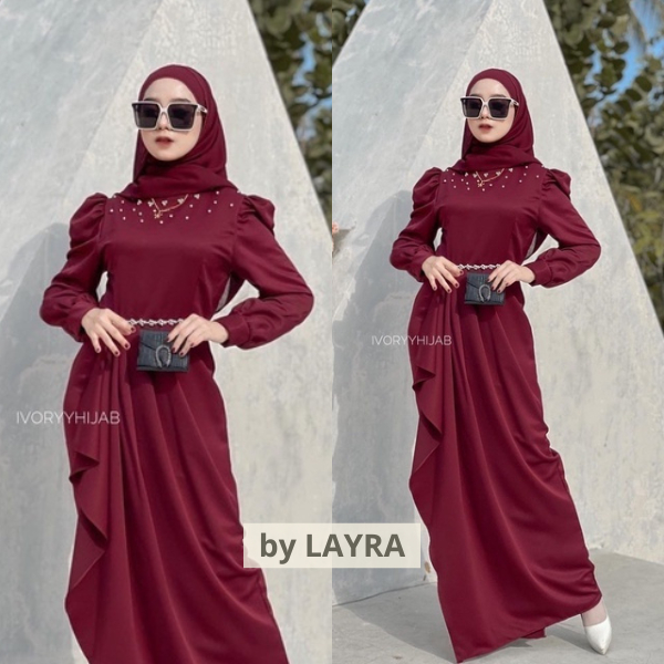 ADORA DRESS MAXY MATERIAL FULL SATIN POLOS FULL MATERIAL PREMIUM MAXMARA SATIN VELVETGAMI S WANITA B