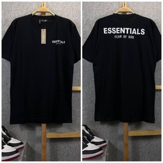 Baju kaos pria premium essentials fear of god lengan pendek