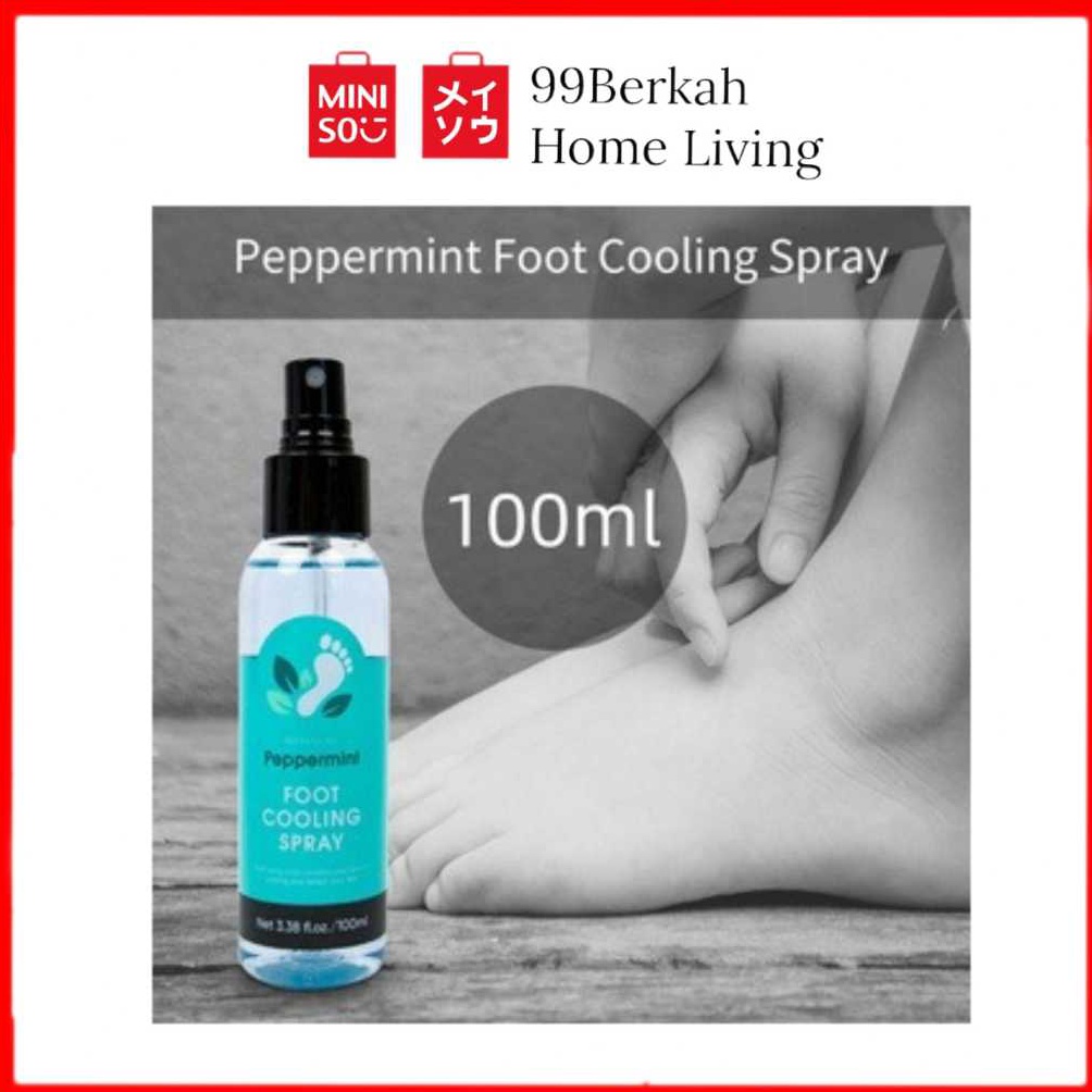 PROMO HARGA MURAH MINISO Semprotan Pendingin Kaki Peppermint Foot Cooling Spray Parfume 1ml KEMASAN 