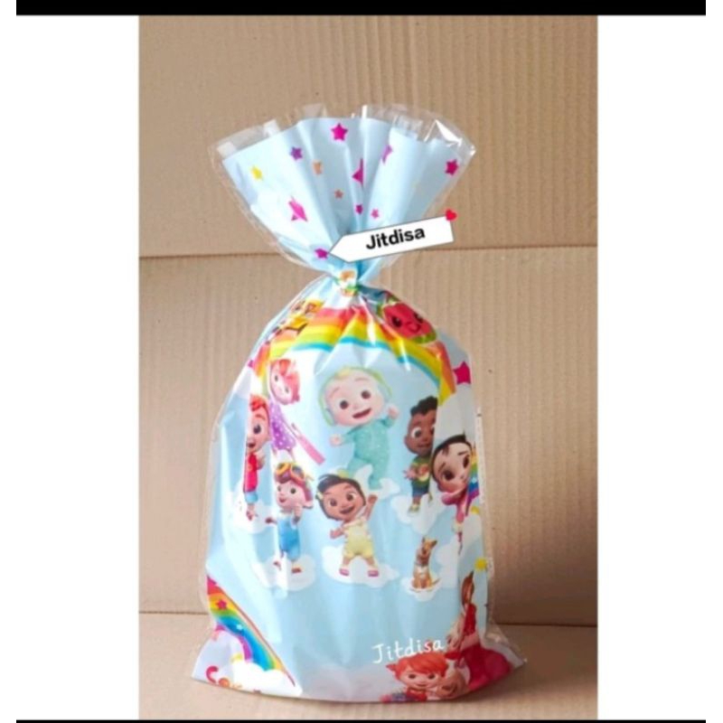 

(Isi 10)Plastik Snack Ulang Tahun (ultah) 22x40 / Plastik Karakter / Plastik OPP cocomelon