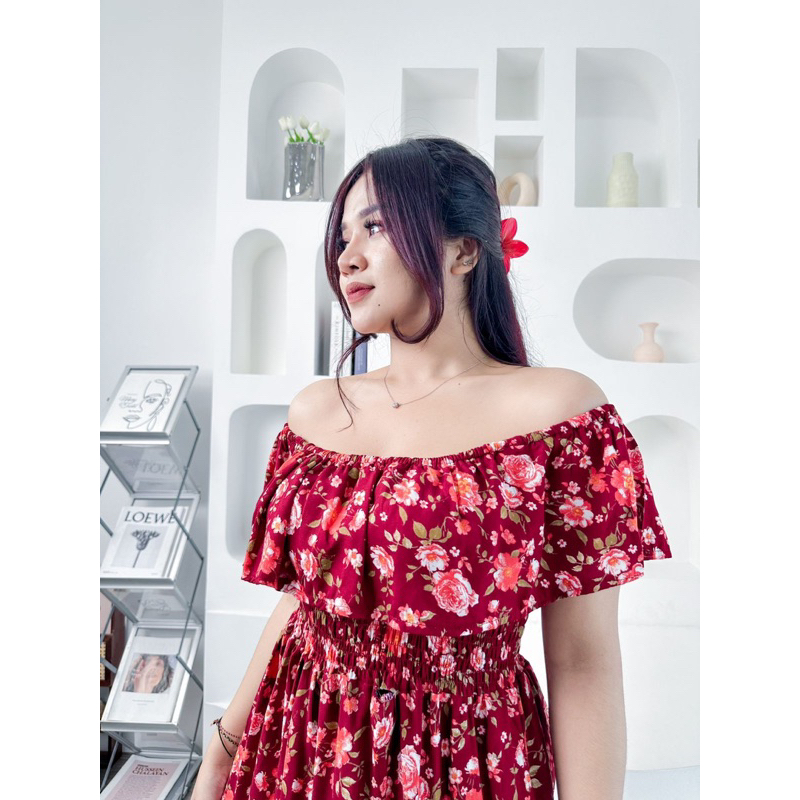 DASTER DRESS SEXY SABRINA PANTAI NORA PUTRI BALI PENDEK