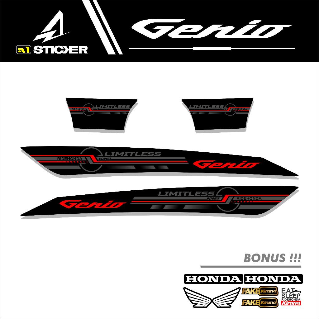 STRIPING GENIO / HONDA / STICKER / STIKER / VARIASI STIKER CUSTOM / MOTOR / AW47