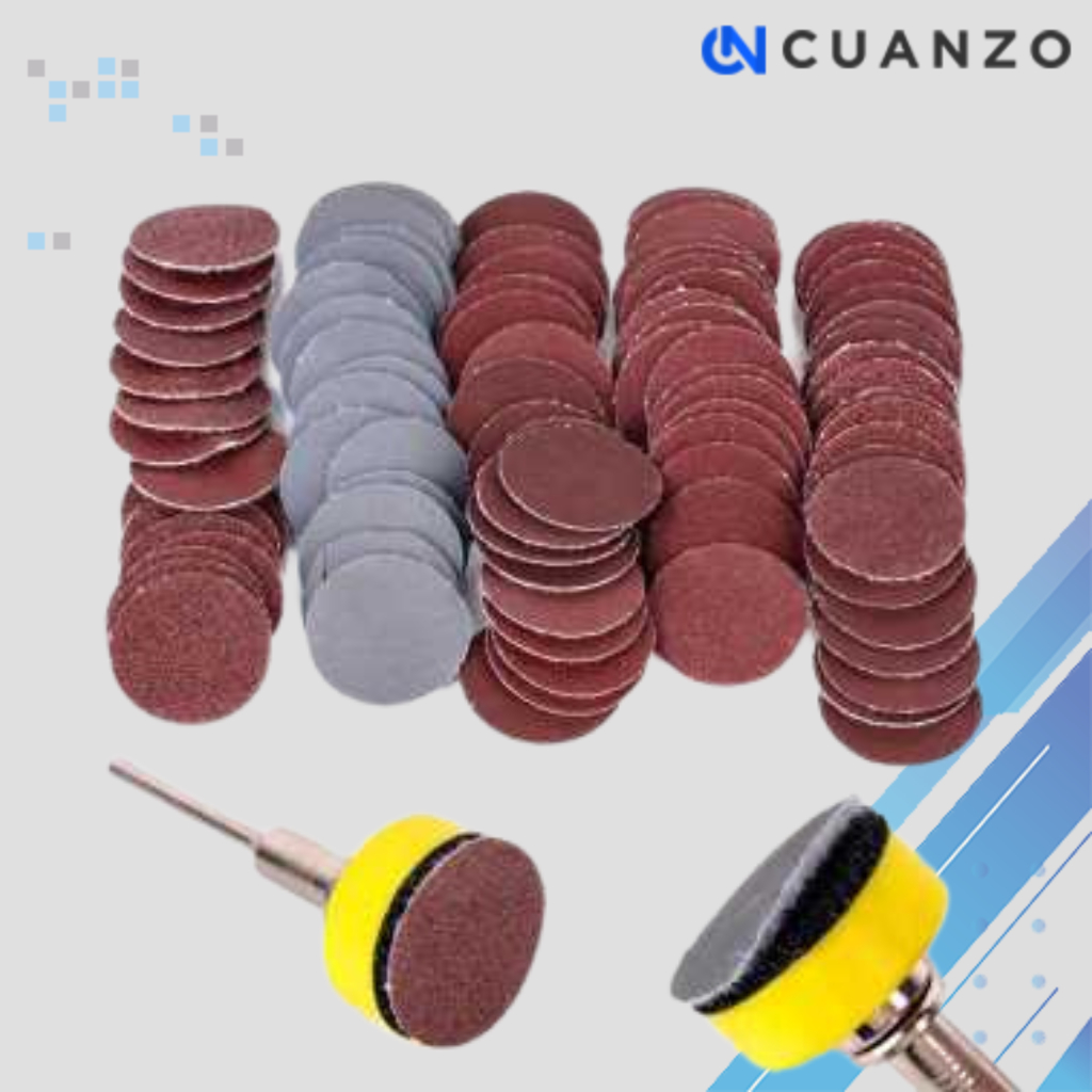 Mata Bor Polishing Fiber Wheel Sanding Disc 100PCS / Kepala Gergaji Gerinda Grenda Grinda Greda Gerg