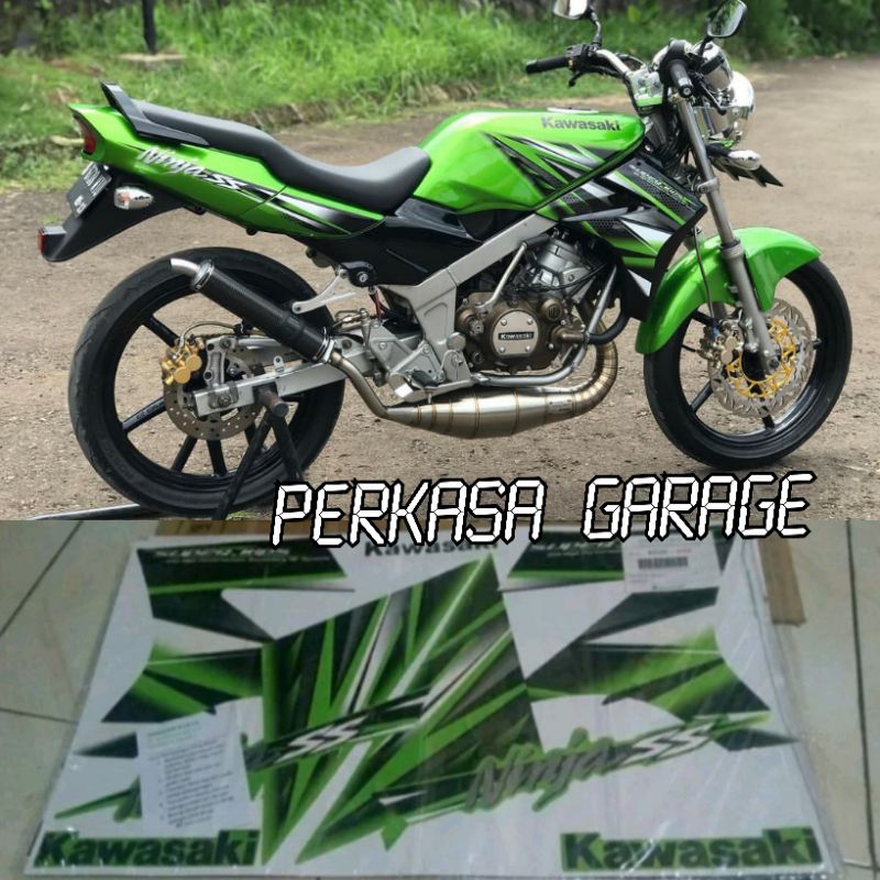 striping stiker NINJA SS 2013 warna hijau (METALIK)