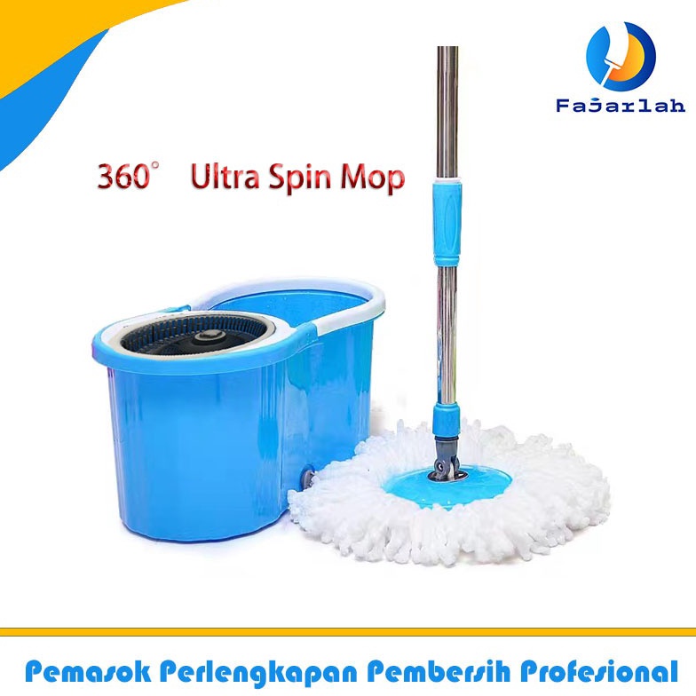PRODUCT TERKECE Ultra spin Tornado mop BIRU 1set alat pel lantai super mop lap pel otomatis mop supe
